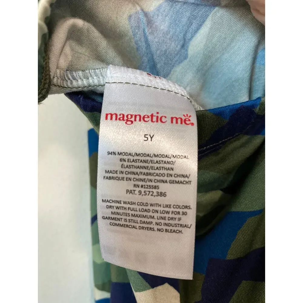 New Magnetic Me Camo Peak Modal Pajama Set Kids Size 5Y
